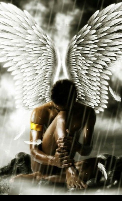 Девушка ангел с крыльями