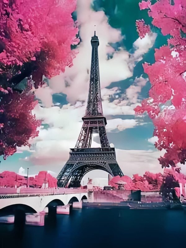 Алмазная мозаика Эйфелева башня 40х50