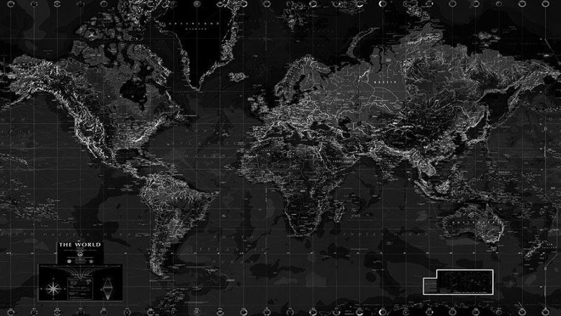 Фон рабочего стола карта мира