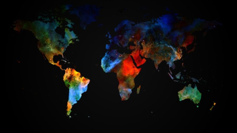 Континенты из космоса