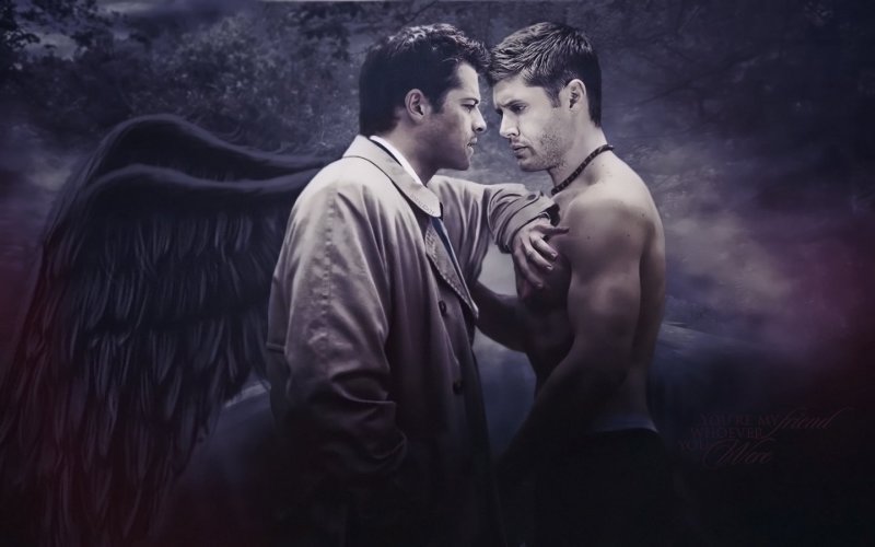 Сверхъестественное Кастиэль и Дин