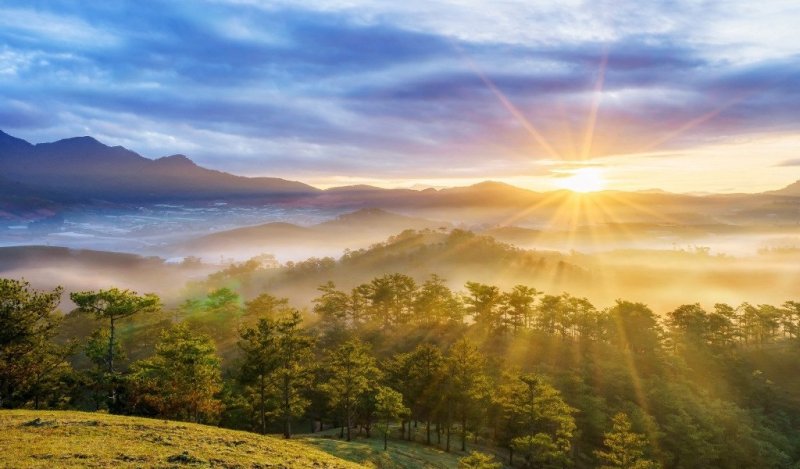 Красивый рассвет