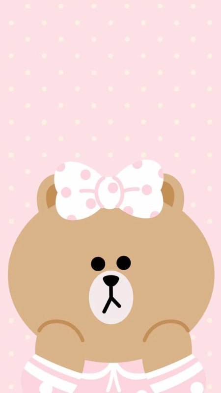 Модные и милые обои с мишкой