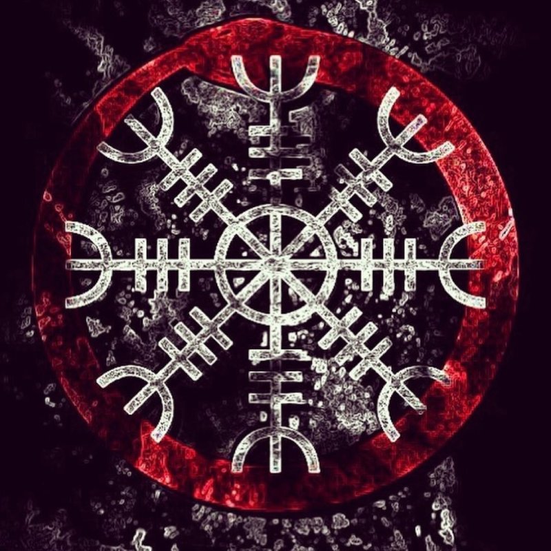 Шлем ужаса Агисхьяльм тату эскизы