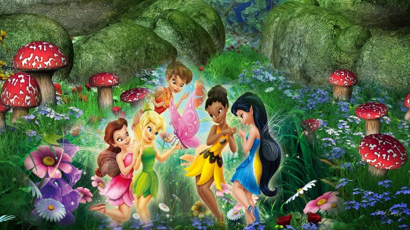 Сказочный лес с феями