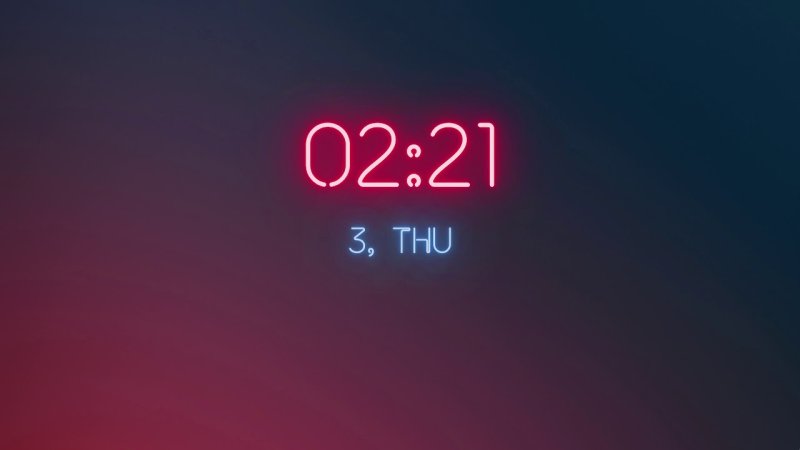 Виджет часы на рабочий стол