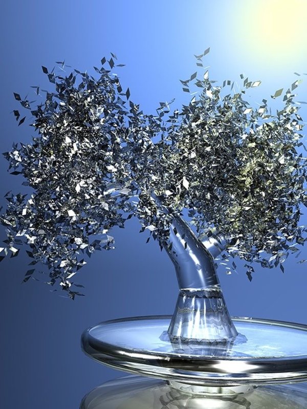 Стеклянное деревце