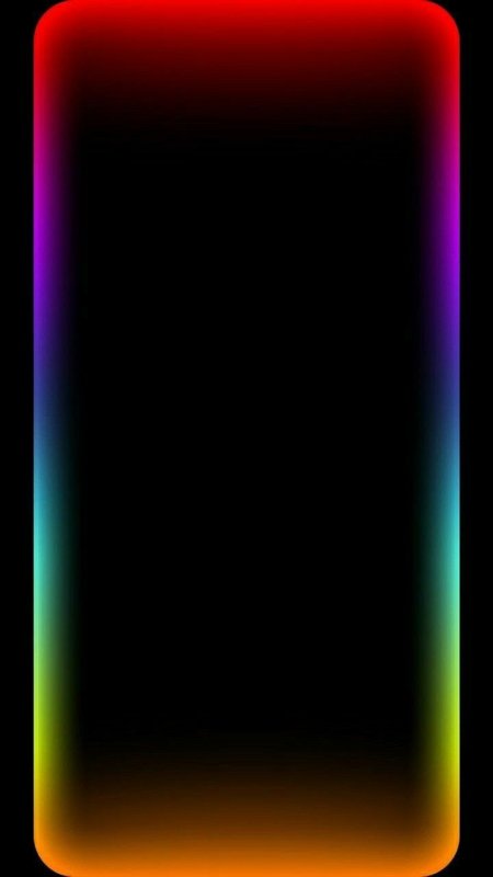 Черный неоновый экран