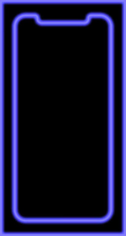 Неоновые рамки на iphone