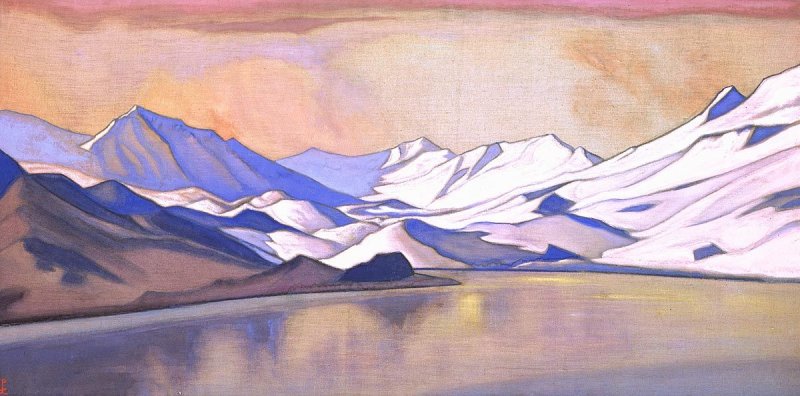 Рерих горное озеро картина