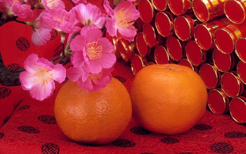 Китайский новый год мандарины