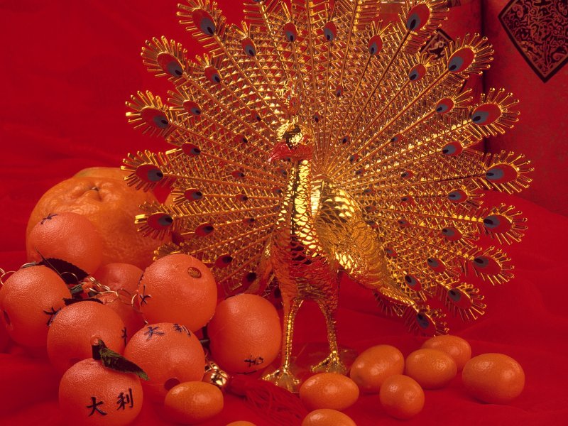 Павлин фэн шуй