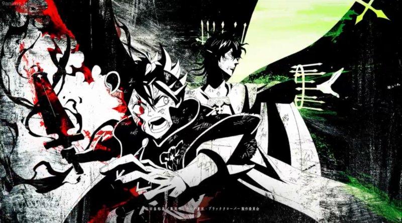 Арт аниме черный Клевер