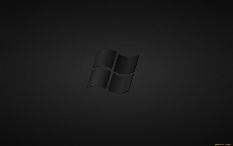 Черный фон на рабочий стол