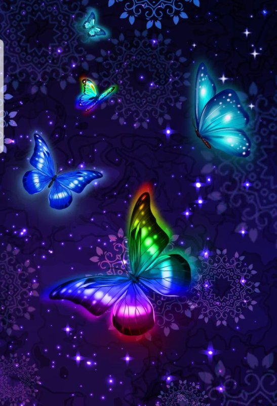 Светящиеся бабочки