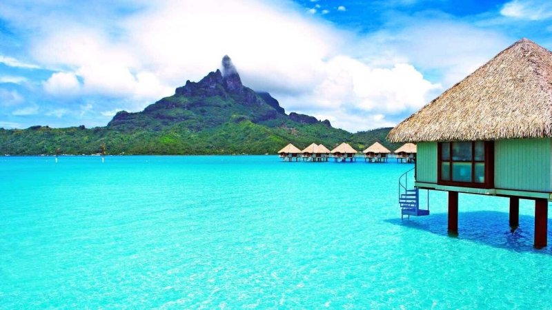 Карибские острова бунгало