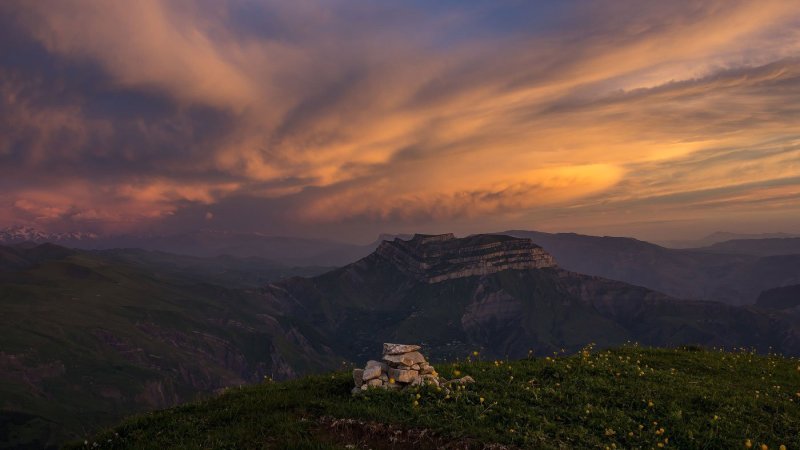 Гора Гуниб в Дагестане