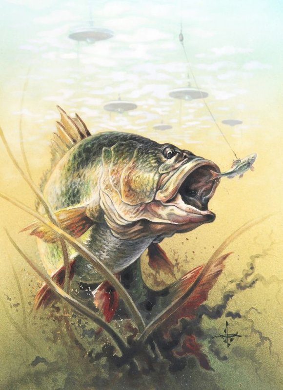 Художник Дегтев Александр рыбалка
