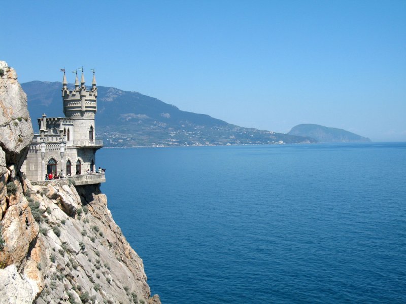Ласточкино гнездо в Крыму с моря