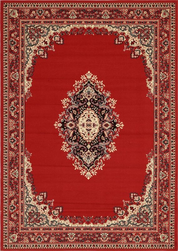 Красный ковер на стене