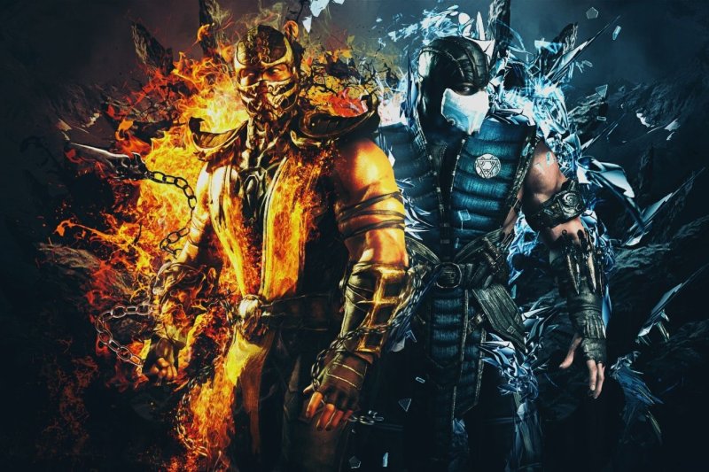 Mortal Kombat Scorpion vs sub-Zero