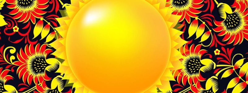 Хохломская роспись под фон