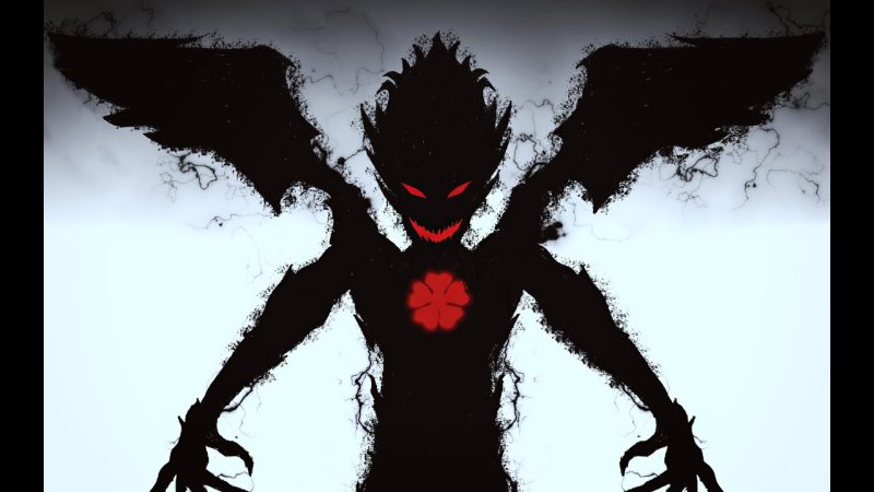 Демон из аниме чёрный Клевер