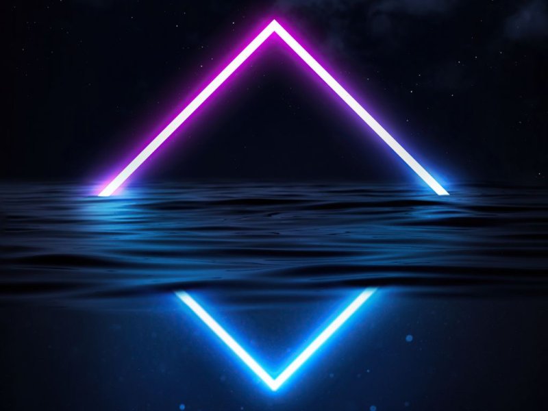 Неоновый фон для рабочего стола