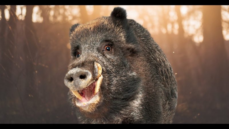 Дикий кабан секач Вепрь