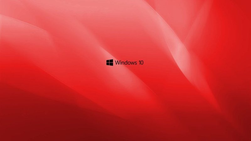 Фон рабочего стола Windows 10 красный