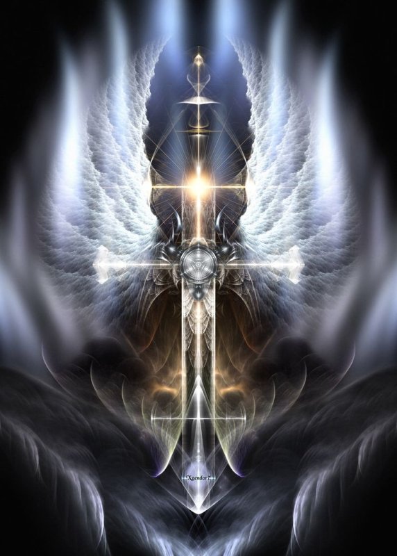 Архангел Михаил с огненным мечом