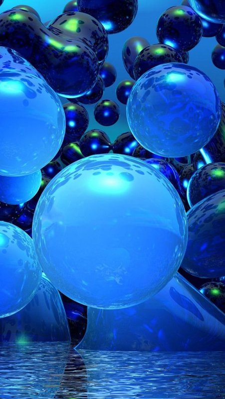 Синий шарик