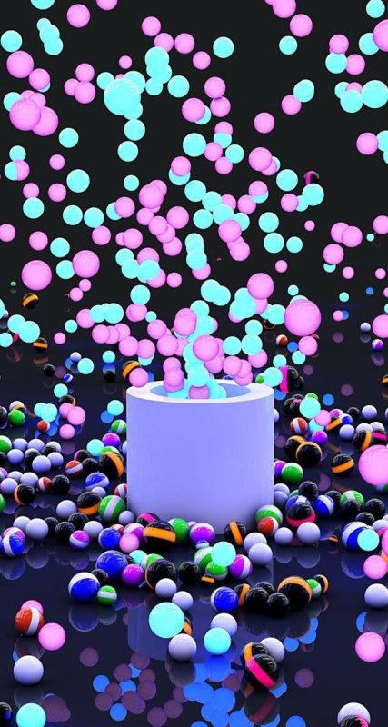 Заставка на телефон шары