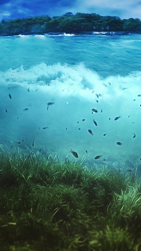 Подводный фон