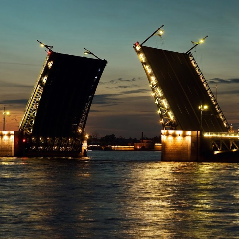 Нева река разводные мосты