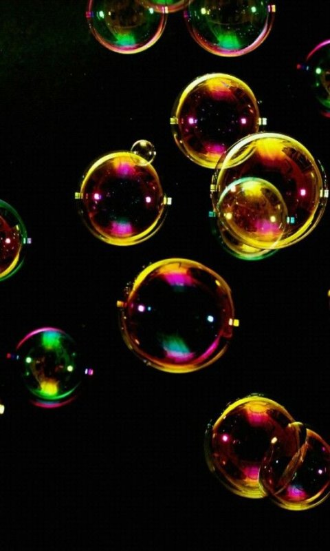 Радужные мыльные пузыри