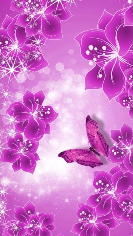 Сиреневые цветочки