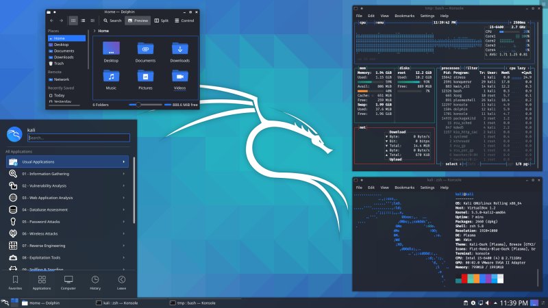Kde Plasma kali Linux