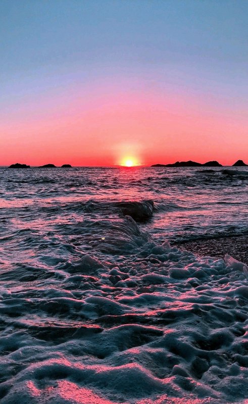 Закат на море