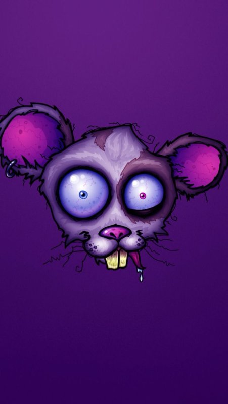 Прикольные фиолетовые обои