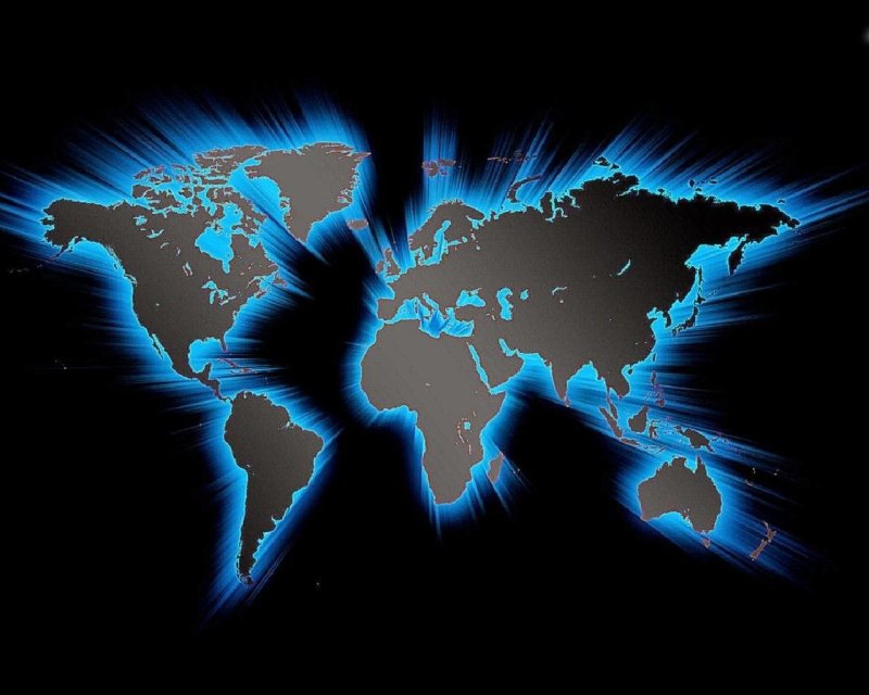 Обои на рабочий стол карта мира