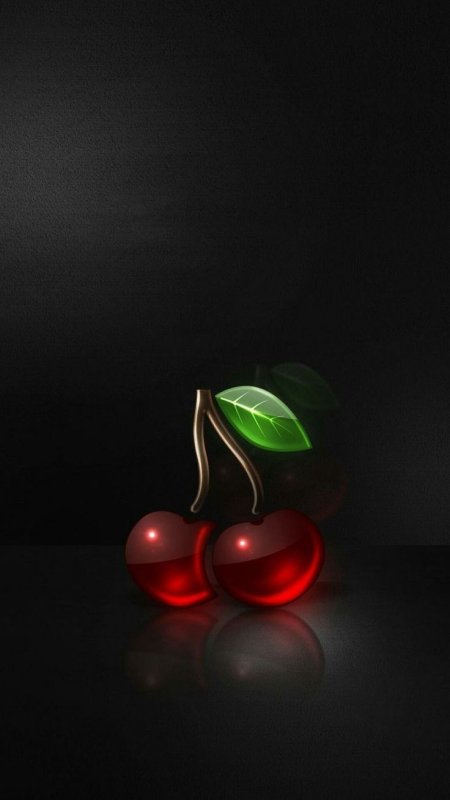 Черешня на темном фоне