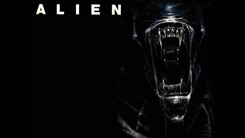 Чужой на черном фоне