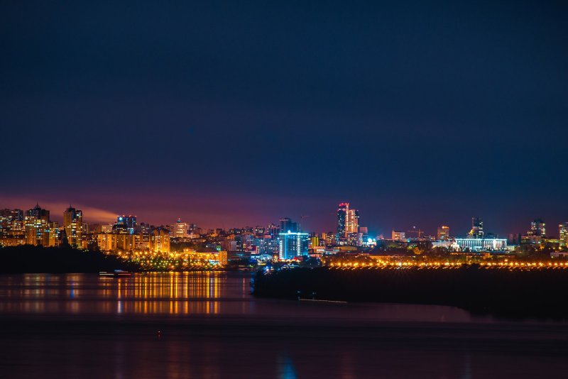 Ночная Волга Самара