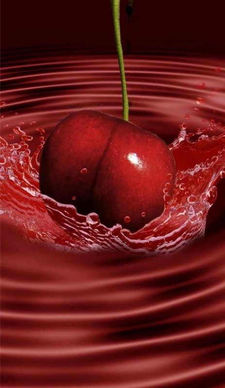 Красивая вишня