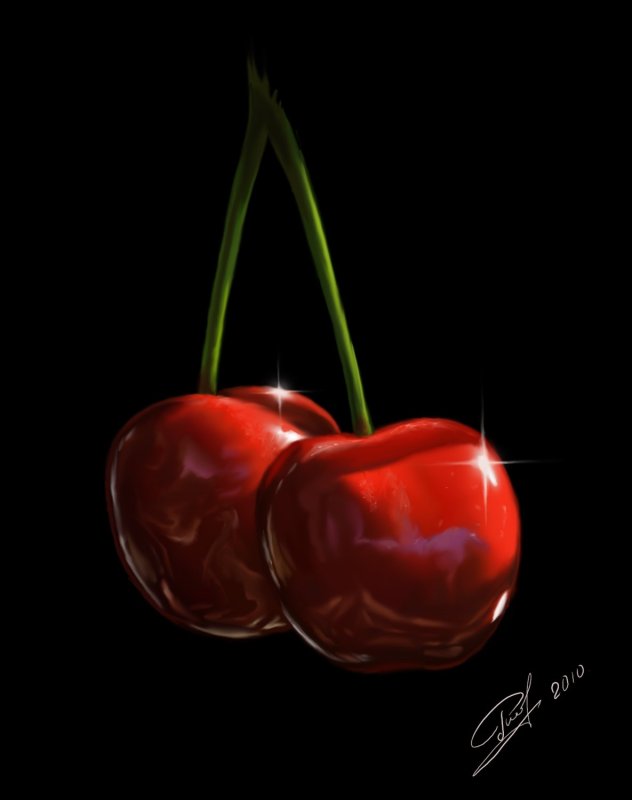 Фрукты на темном фоне