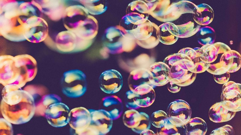 Фон мыльные пузыри