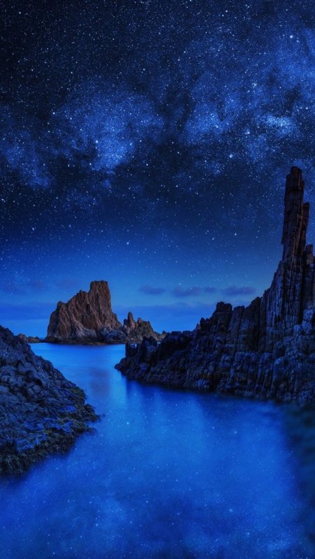 Синий пейзаж