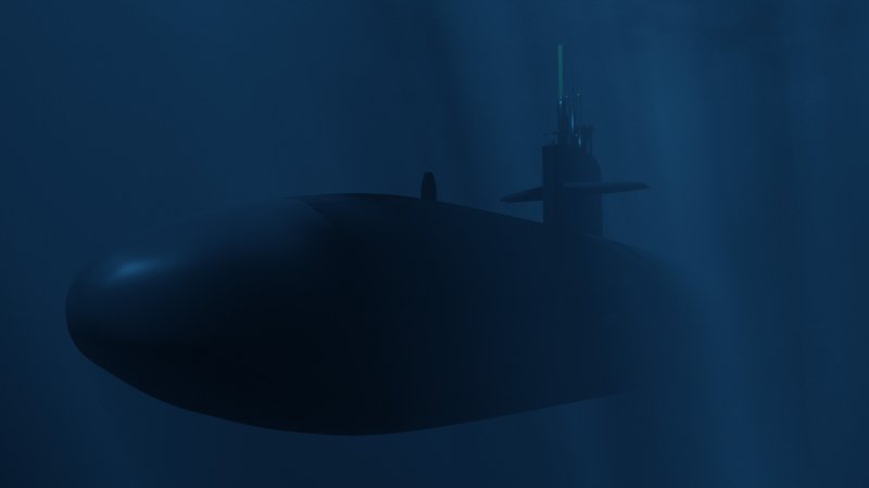 Подлодка под водой