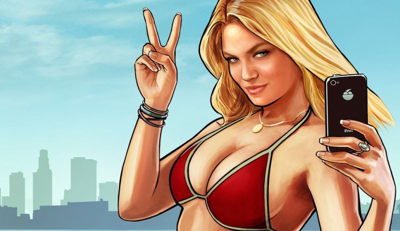 GTA 5 блондинка